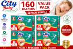 4 bag packs 160 diapers - Image 3