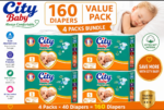 4 bag packs 160 diapers - Image 4