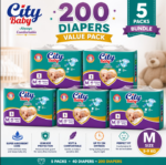 5 bag packs 200 diapers - Image 5