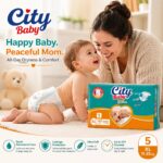 City Baby Diapers Size XL / Size 5: Suitable for babies weighing 11 - 25 Kg, approximately 12 - 36 months.